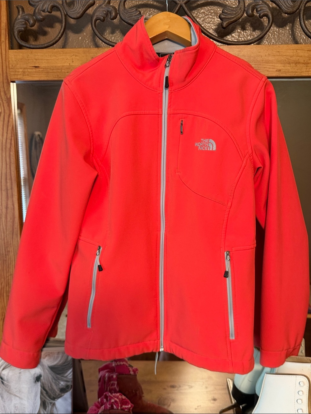 The North Face Bright Red Softshell Ski Jacket